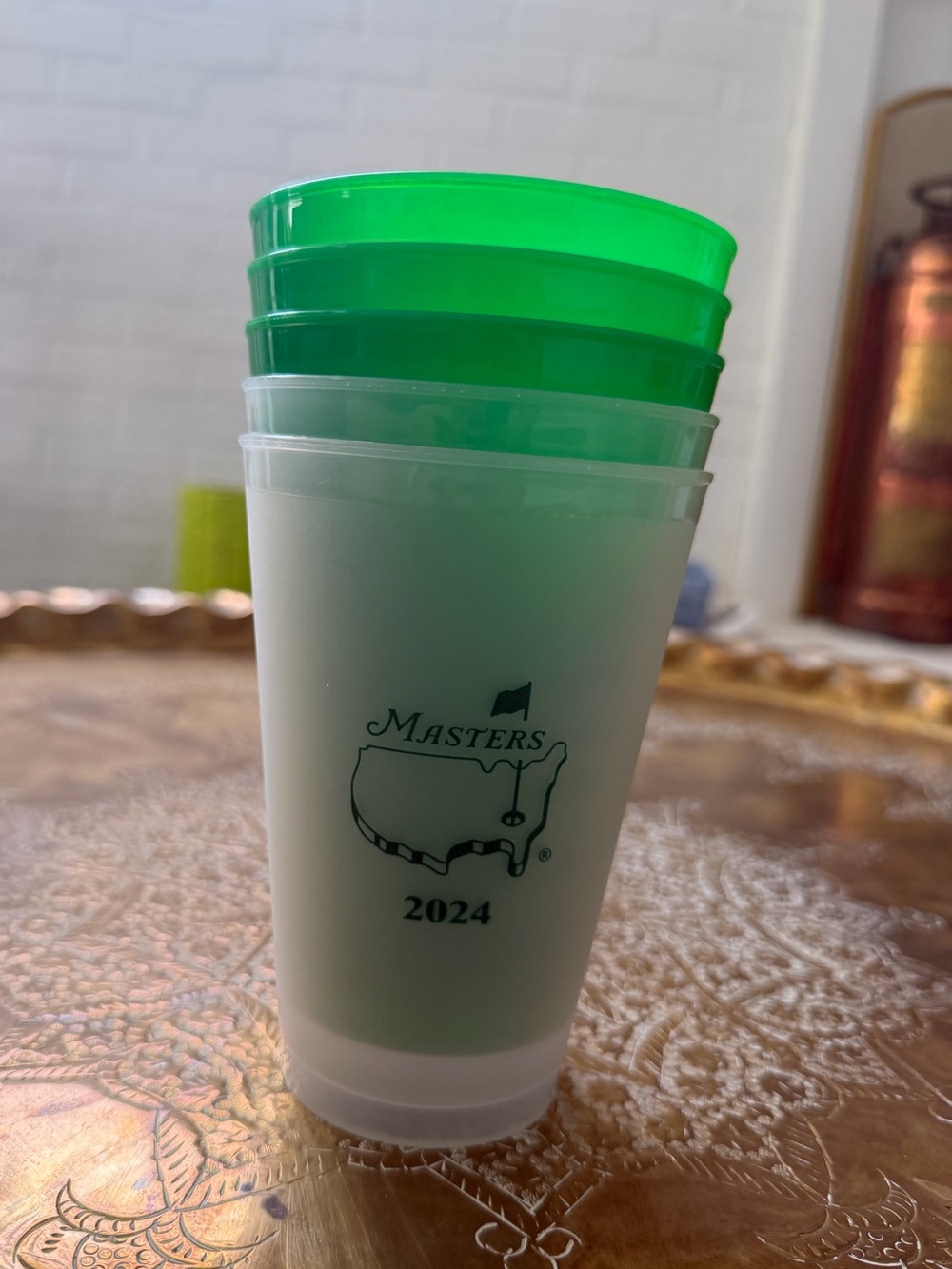Masters Tournament Plastic Tumblers - Set of 5